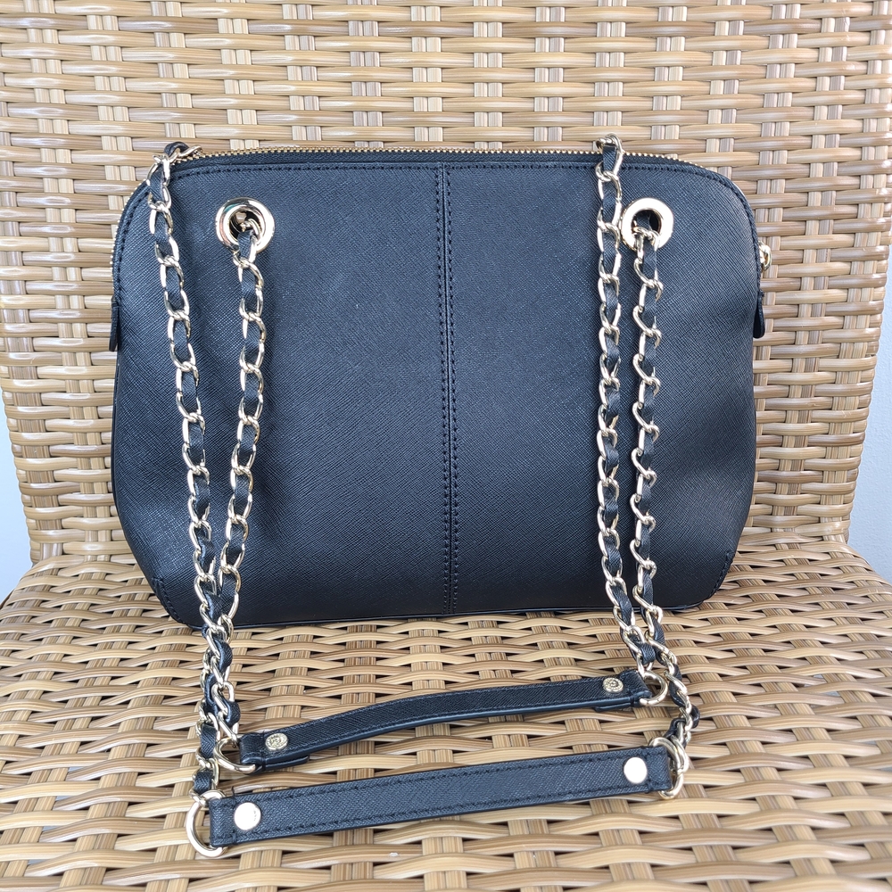 Dkny Black Crossbody Rectangular Shoulder Bag Saf… - image 6